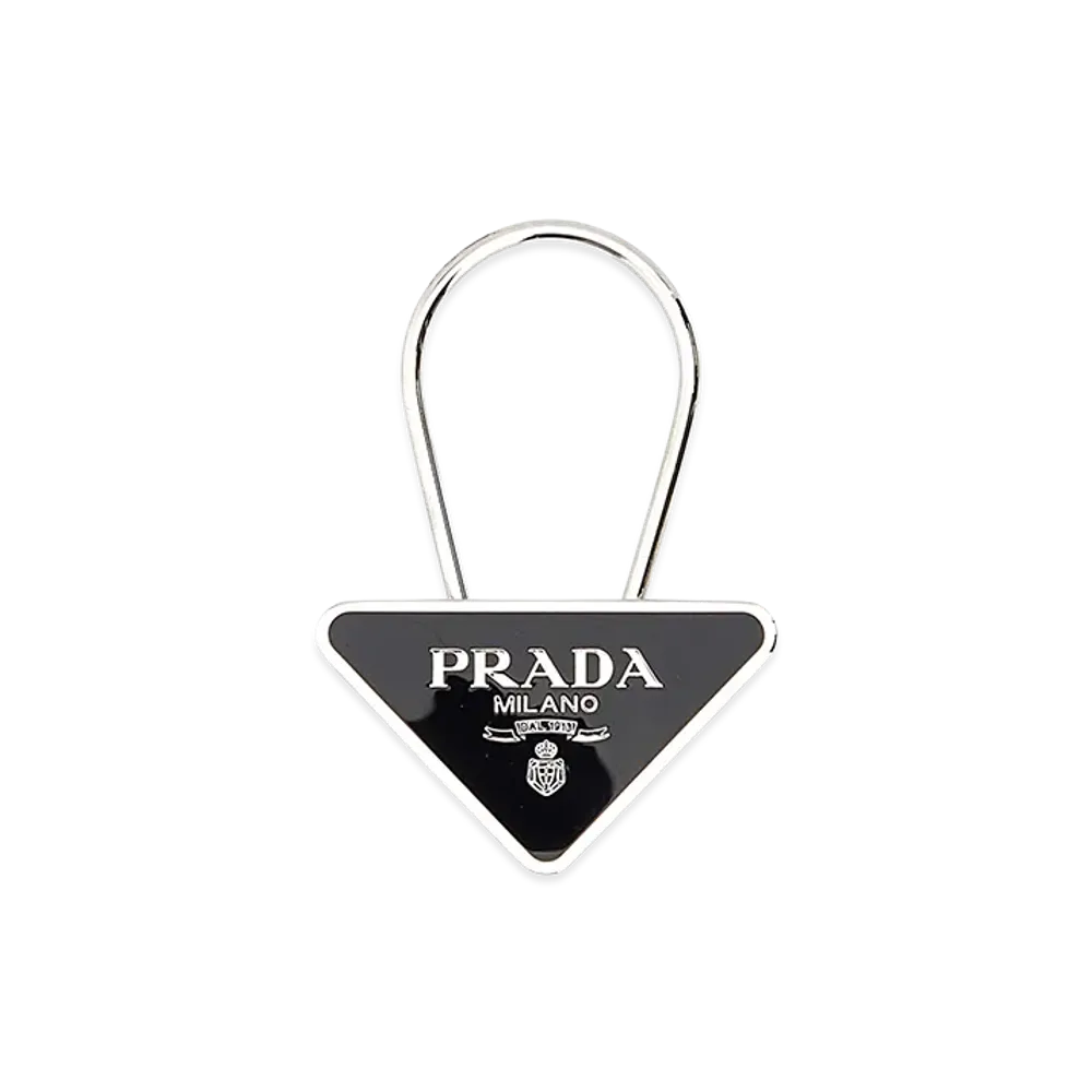 PRADA Metal Key Ring "Black"