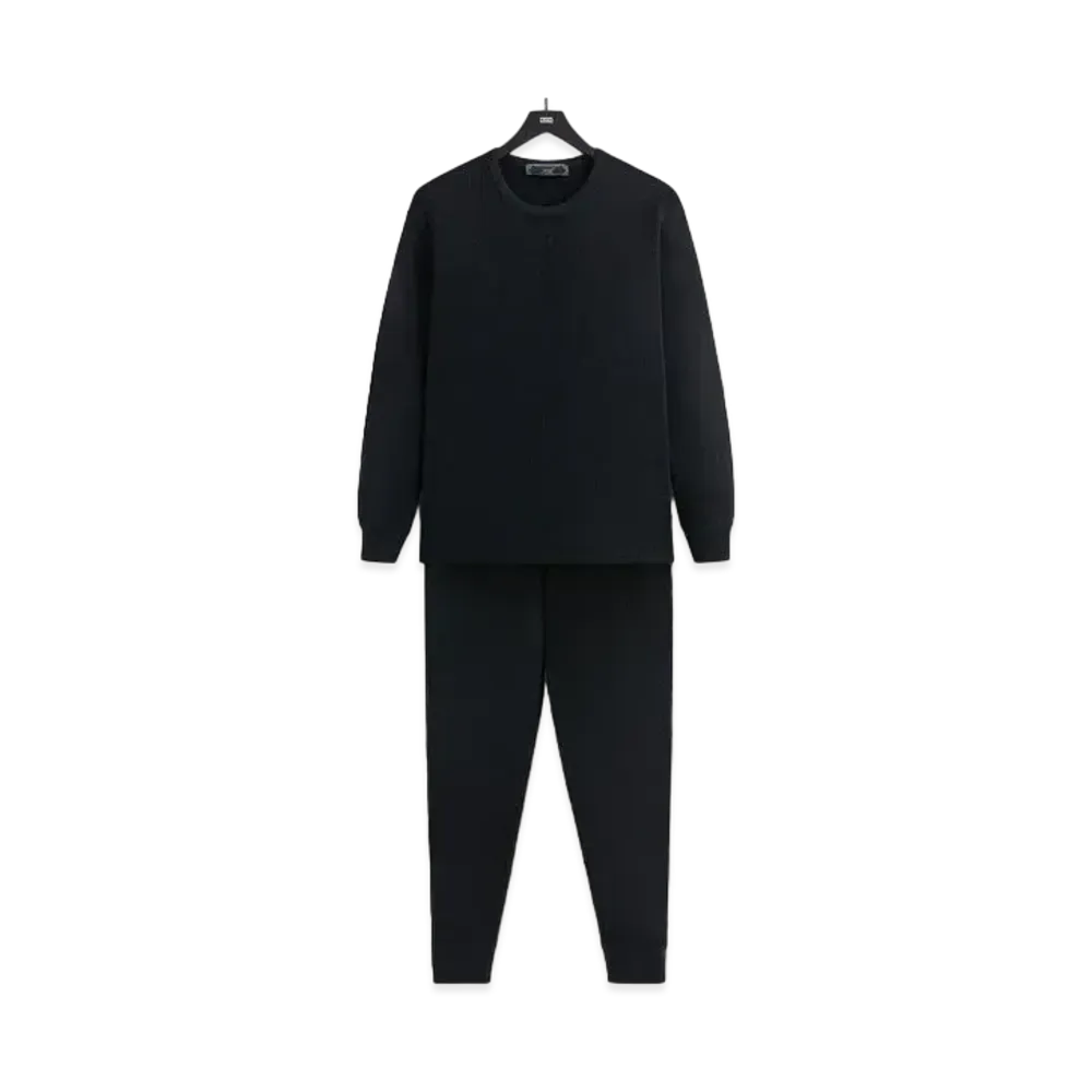 Kith Kithmas Waffle Thermal Set "Black"