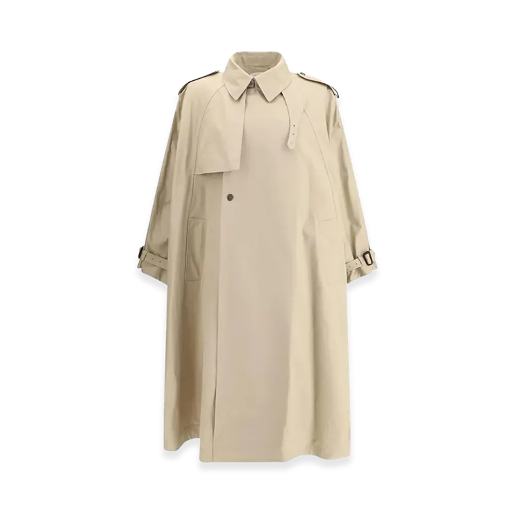 Saint Laurent Gabardine Trench Coat "Beige"