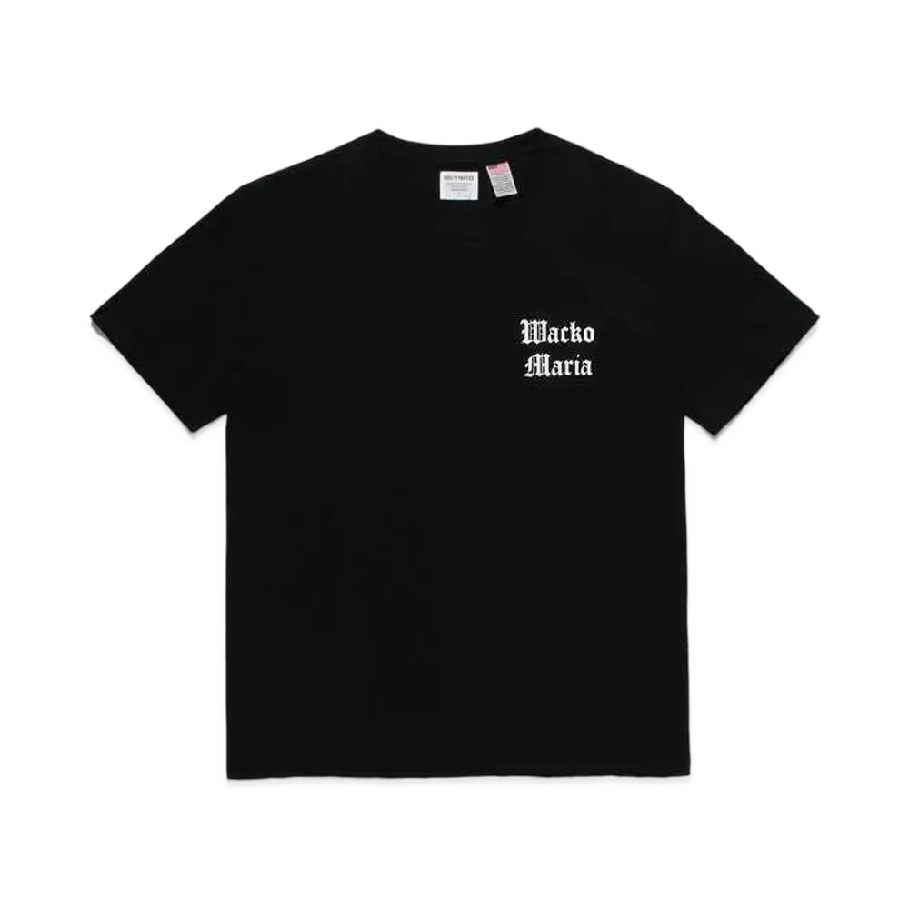 WACKO MARIA US FABRIC T-SHIRT #2 "Black"