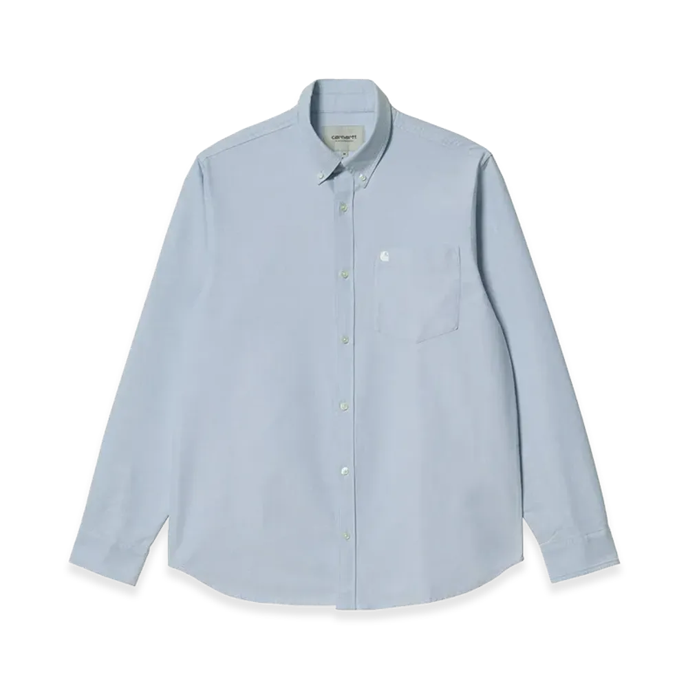 Carhartt WIP L/S C-Logo Shirt "Bleach/White"