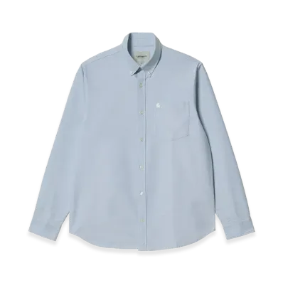 Carhartt WIP L/S C-Logo Shirt "Bleach/White"