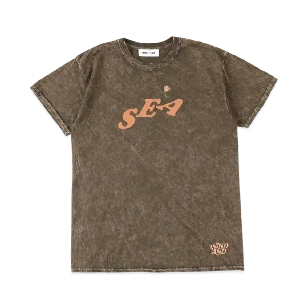 SAINT MXXXXXX x WIND AND SEA J.Fresh Circle M "Wash" T Shirt Brown "Wash"