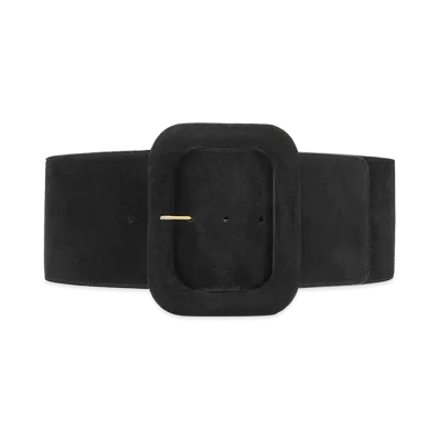 AMI PARIS Cow Leather Large Belt "Black"