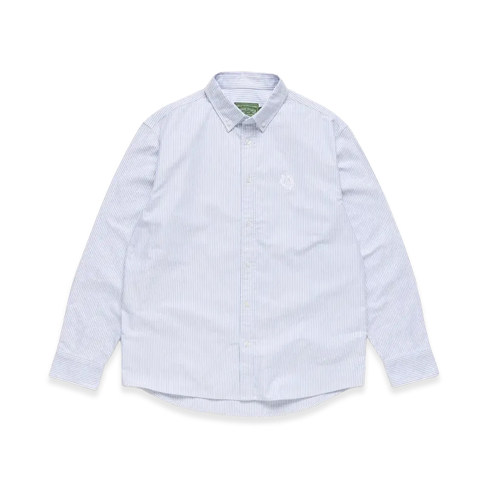 DENIM TEARS Peace Wreath Oxford Shirt "Blue"