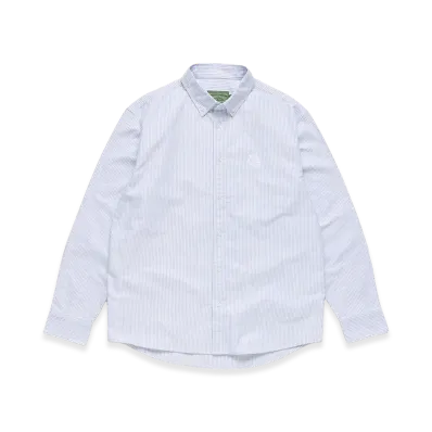 DENIM TEARS Peace Wreath Oxford Shirt "Blue"