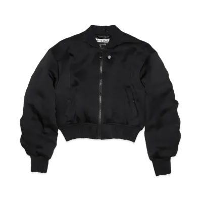 Acne Studios Logo Patch Bomber Jacket "Black"