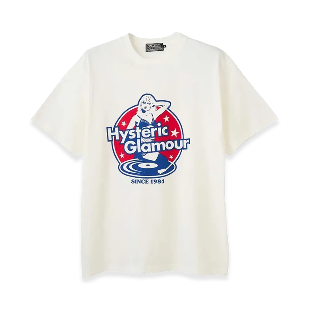 HYSTERIC GLAMOUR Hysteric Records T-Shirt "White"