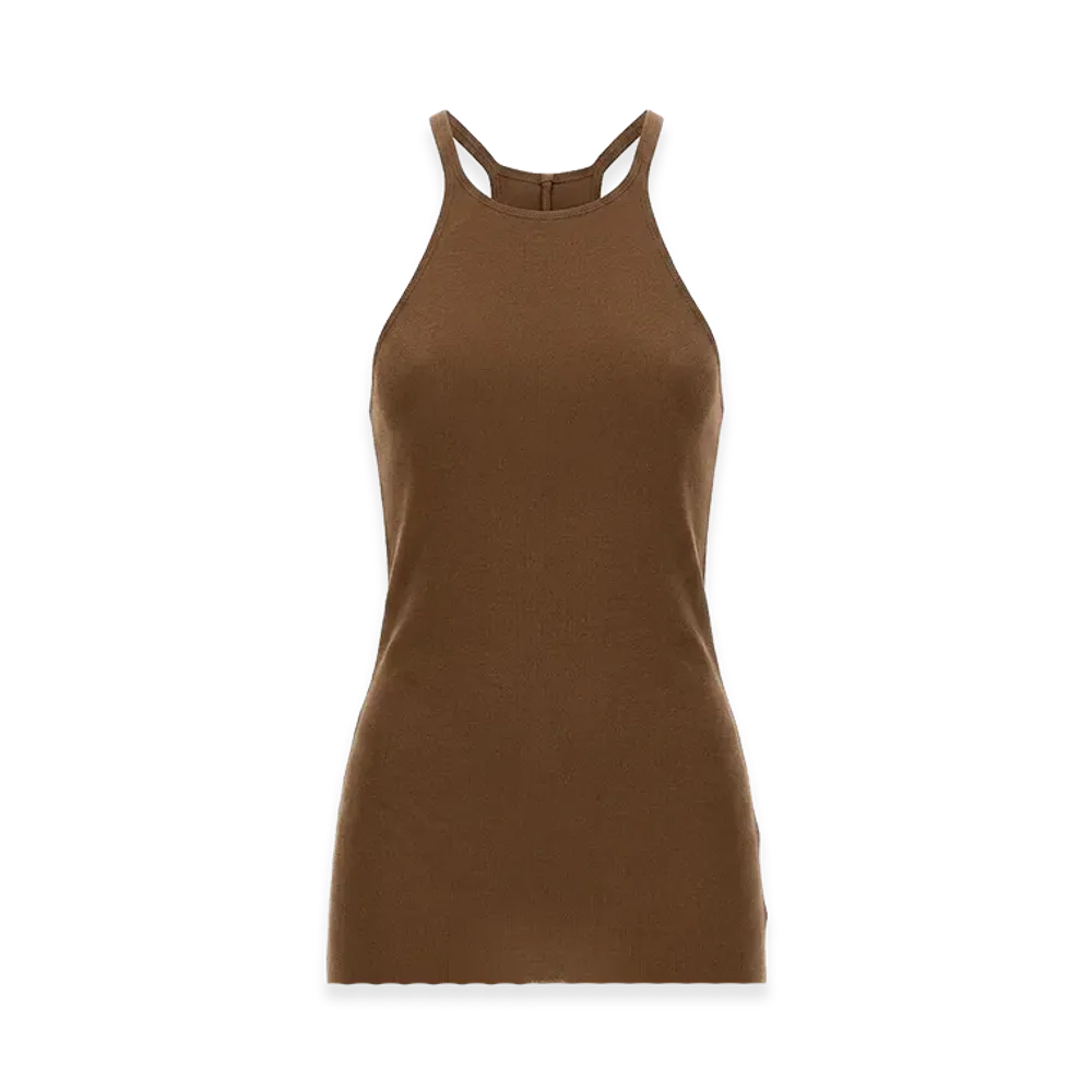 Rick Owens DRKSHDW Women's Racer Back T-Shirt "Brown"