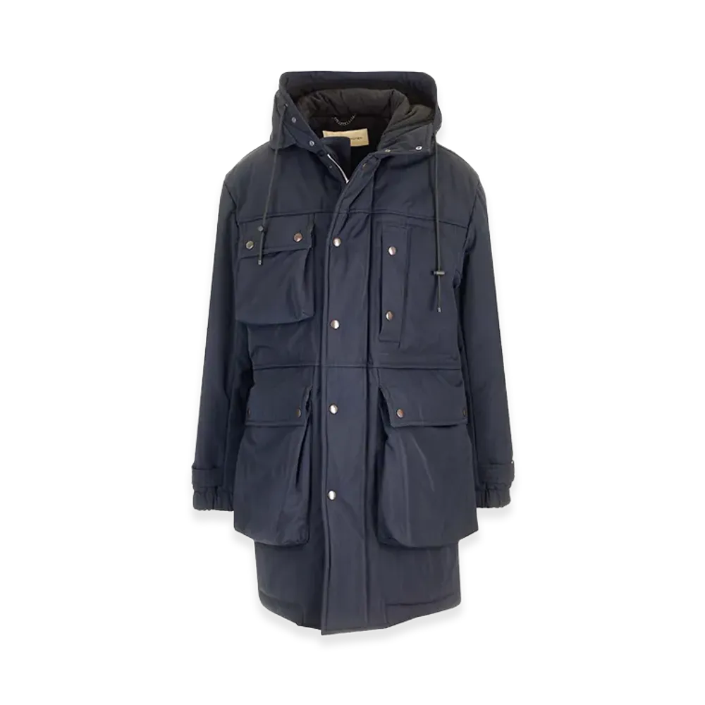 DRIES VAN NOTEN "Roos" Parka Coat "Blue"