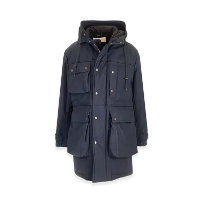 DRIES VAN NOTEN "Roos" Parka Coat "Blue"