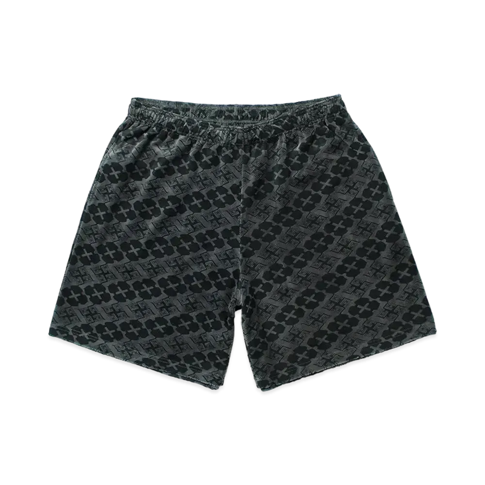 APHRODITEGANG Gakkin x Budspool Velor Short Pant "Grey"