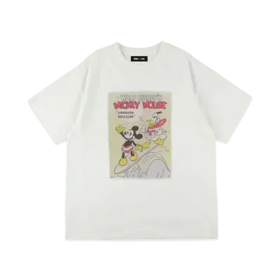 WIND AND SEA x Disney Mickey Donald Surfing SS Tee "White"