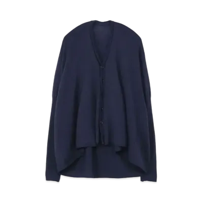 Yohji Yamamoto Y's PLAIN STITCH WHOLEGARMENT WIDE CARDIGAN "Navy"