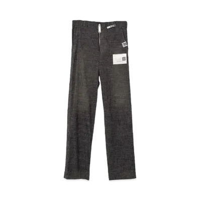 Maison MIHARA YASUHIRO Slub Nep Tweed Wide Pants "Black"