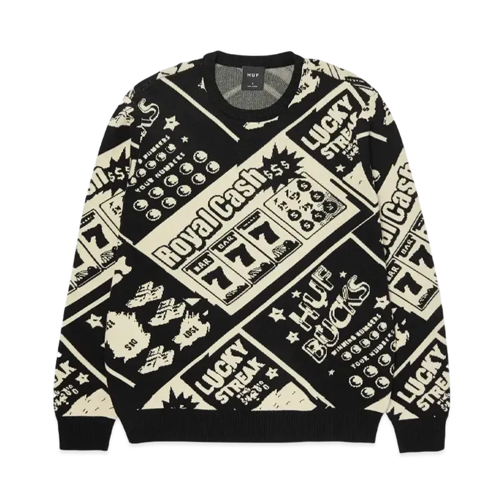 HUF Lucky Crewneck Sweater "Black"