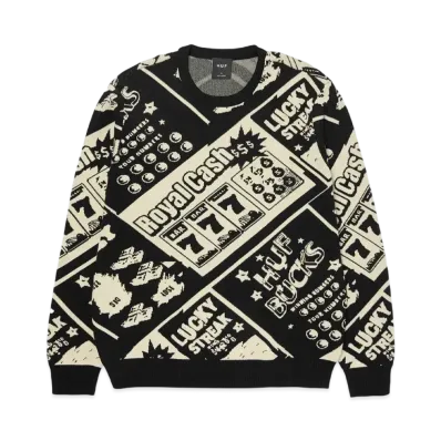 HUF Lucky Crewneck Sweater "Black"