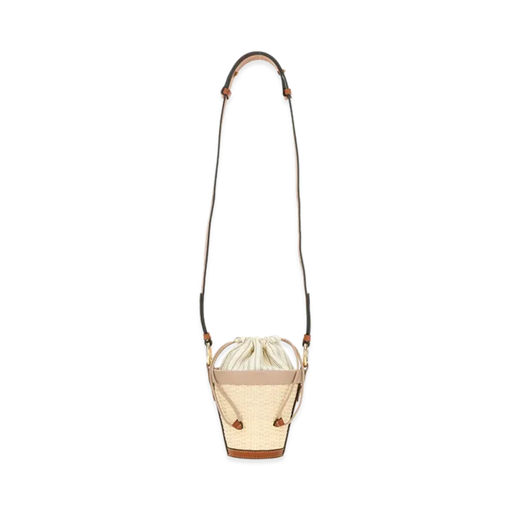 Maison Margiela Women's Bucket Bag In Straw "Beige"
