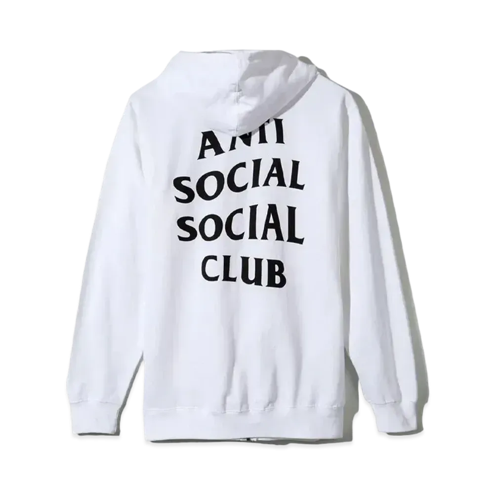 ANTI SOCIAL SOCIAL CLUB Masochism Zip Up Hoodie "White" (SS20)