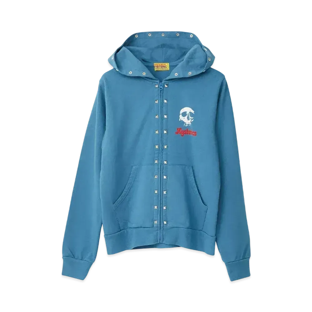 HYSTERIC GLAMOUR Skull Berry Short Hoodie "Blue"