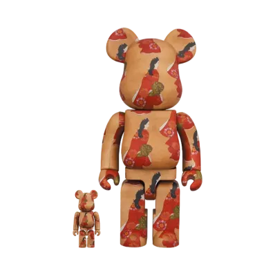 Bearbrick Tokyo National Museum Moronobu Hishikawa "Beauty looking back" 100% & 400%