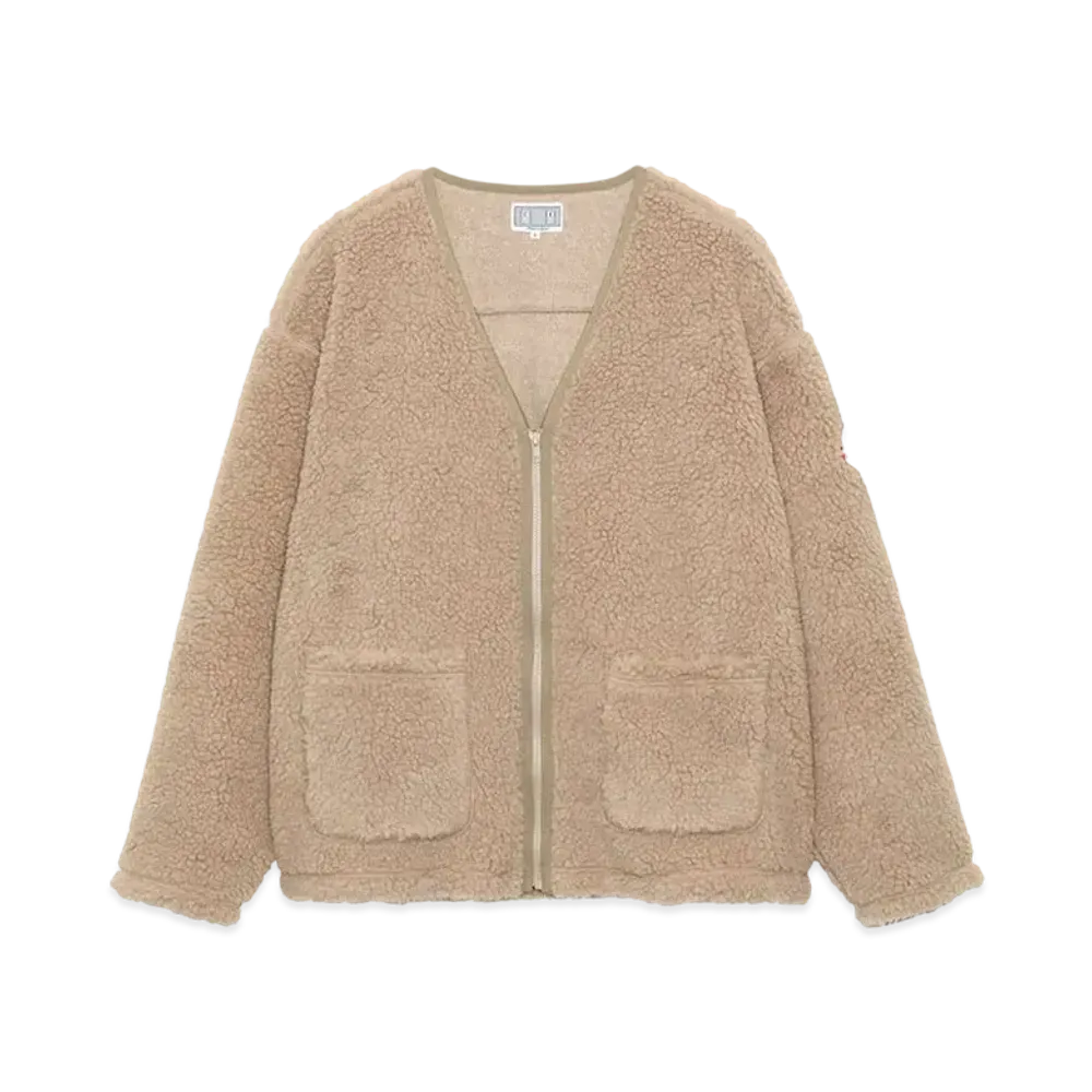 Cav Empt (C.E) BOA FLEECE ZIP UP CARDIGAN "Beige"