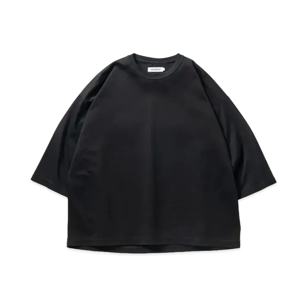 TIGHTBOOTH C Ponte 3/4 Sleeve T-Shirt "Black"
