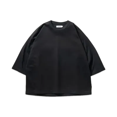 TIGHTBOOTH C Ponte 3/4 Sleeve T-Shirt "Black"