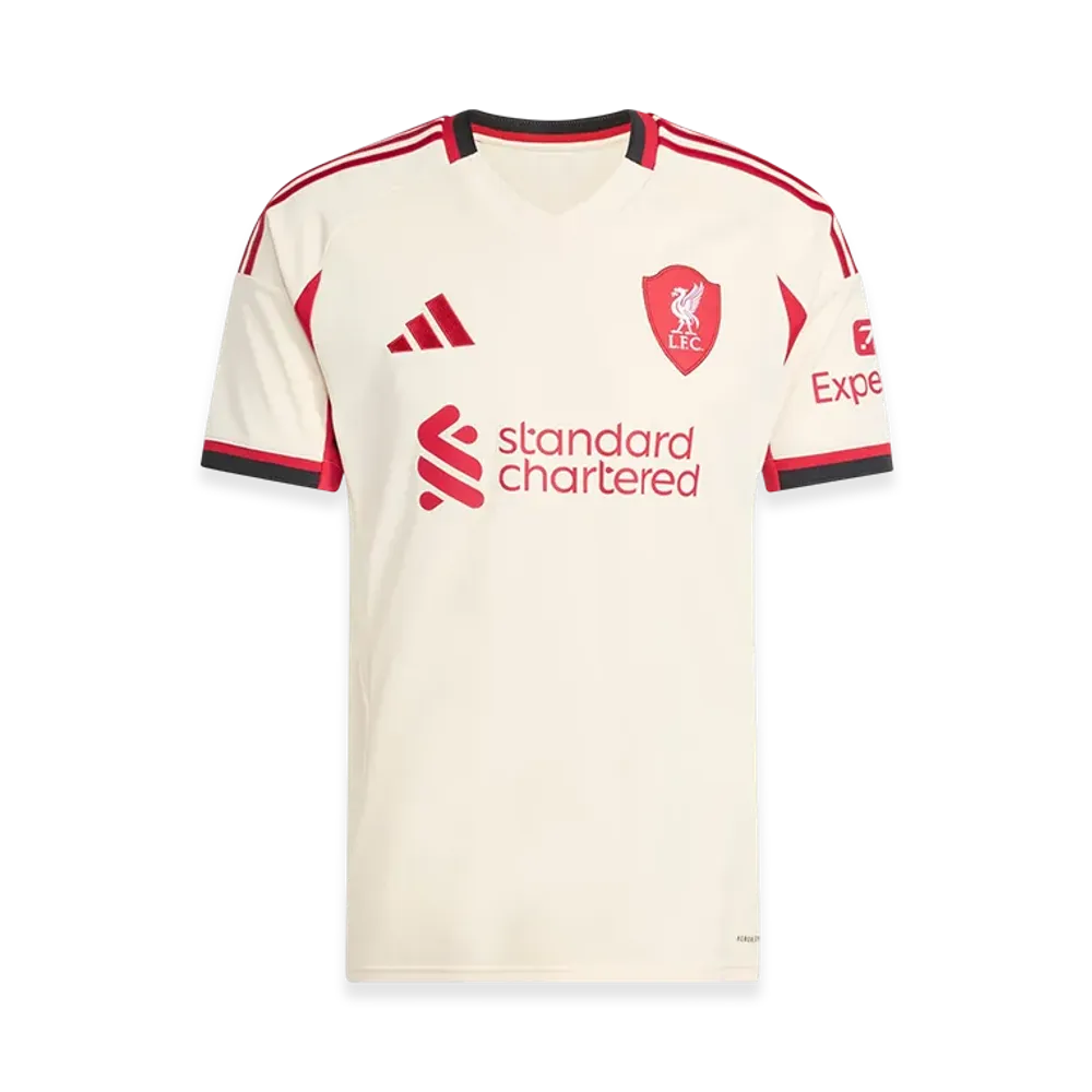 adidas Liverpool FC 25/26 Away Jersey "Wonder White"