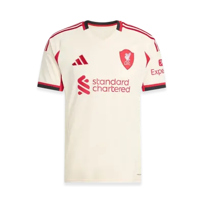 adidas Liverpool FC 25/26 Away Jersey "Wonder White"