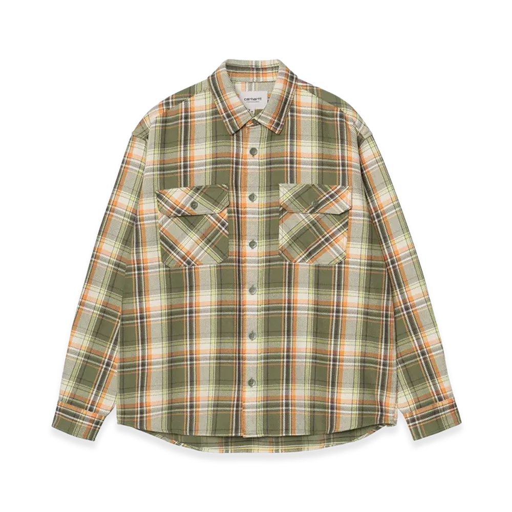 Carhartt WIP L/S Tunick Shirt "Tunick Check/Dollar Green"