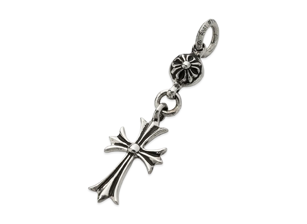 Chrome Hearts 1 Ball Tiny CH Cross Charm "Silver"