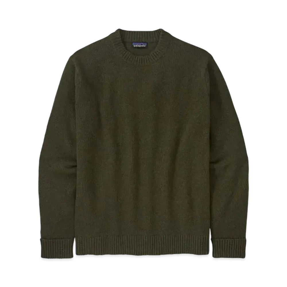 Patagonia Men's Recycled Wool Blend Sweater "Basin Green"