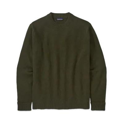 Patagonia Men's Recycled Wool Blend Sweater "Basin Green"