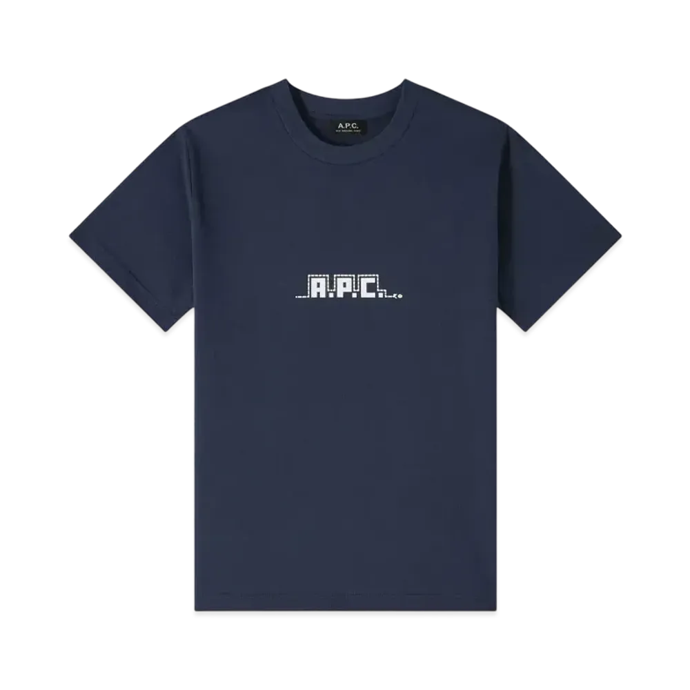 A.P.C. Snake T-Shirts "Dark Navy"