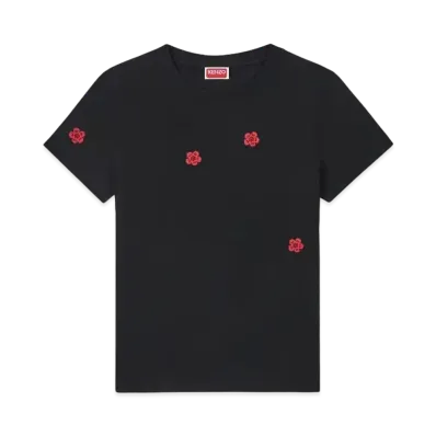 KENZO 'BOKE FLOWER' Classic Embroidery T-shirt "Black"