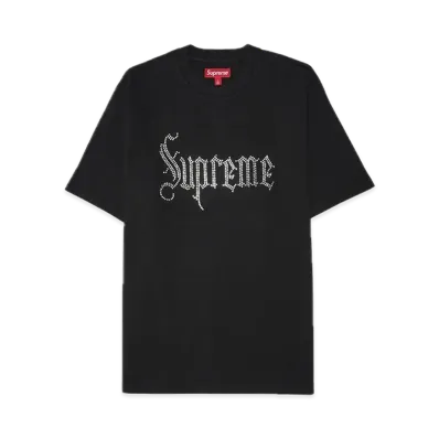 Supreme Rhinestone S/S Top "Black"