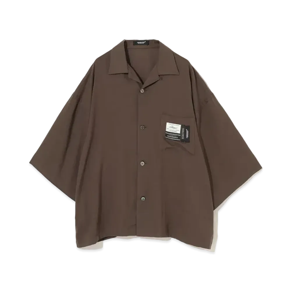 UNDERCOVER Rayon Open Collar Big Shirt "Olive"