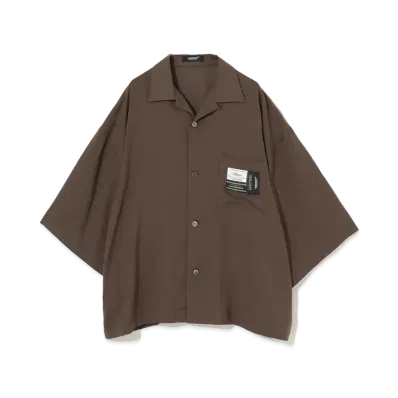 UNDERCOVER Rayon Open Collar Big Shirt "Olive"