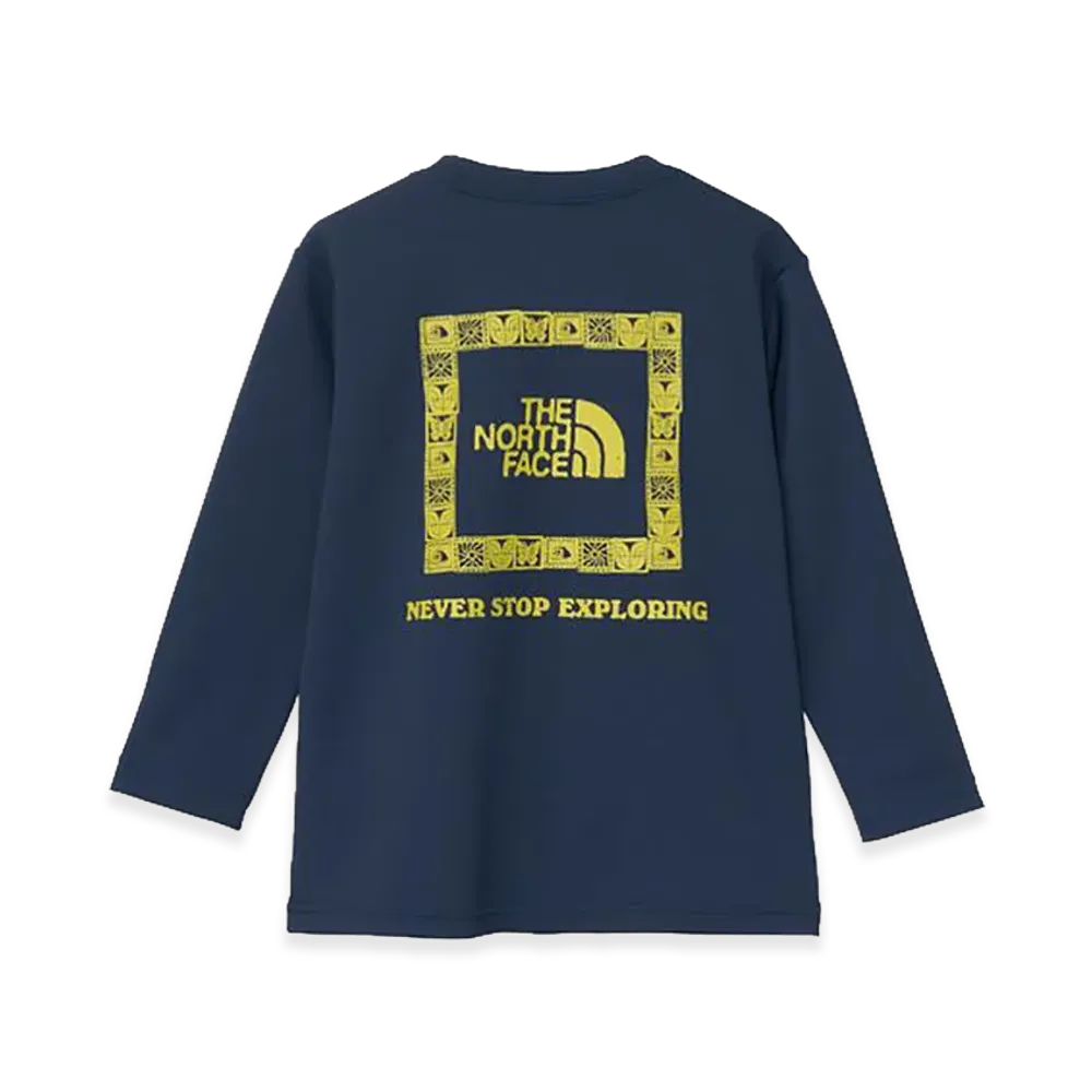 The North Face Kids Toddler Long Sleeve TNF Be Free Graphic Tee "Urban Navy"