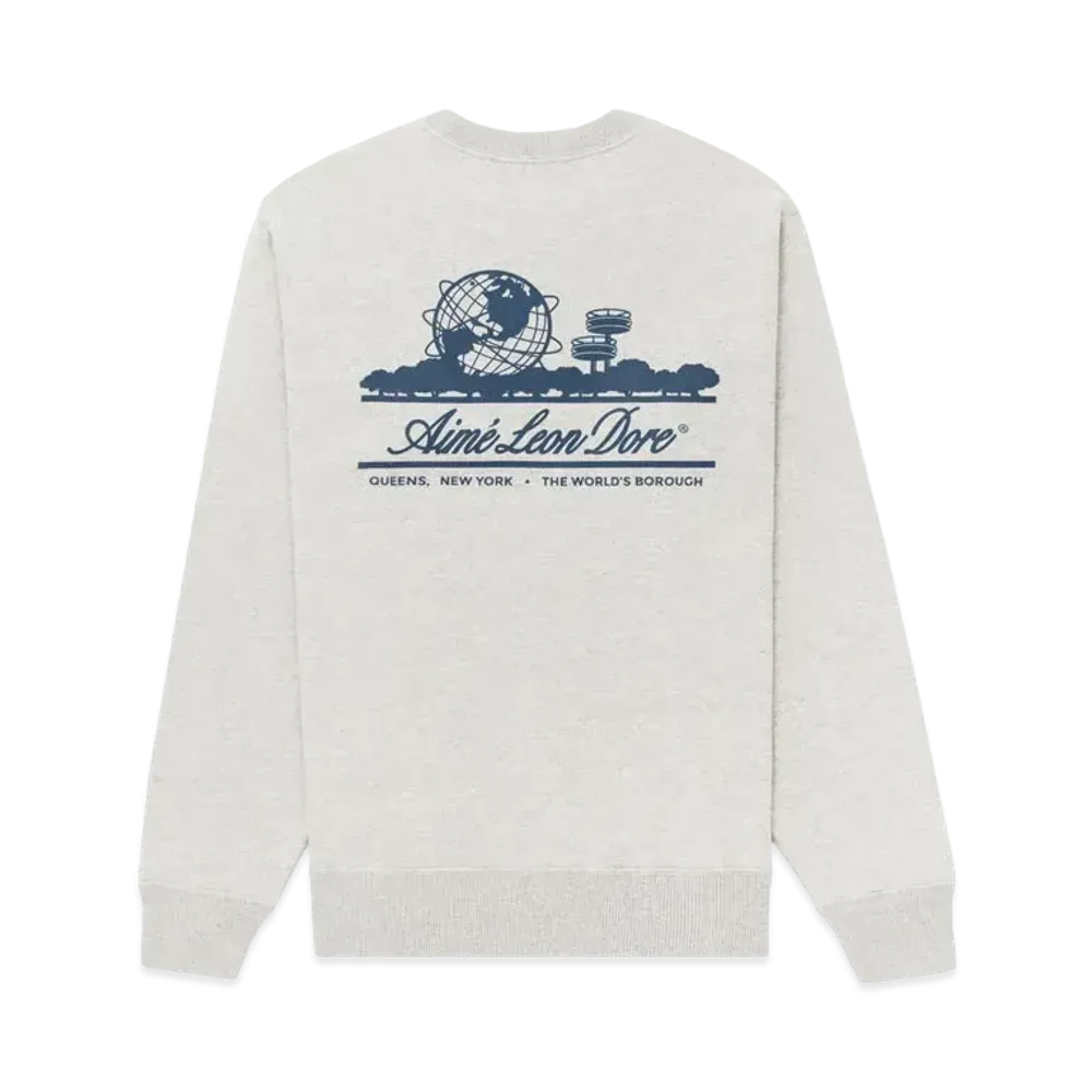 Aime Leon Dore Unisphere Crewneck Sweatshirt "Gray"