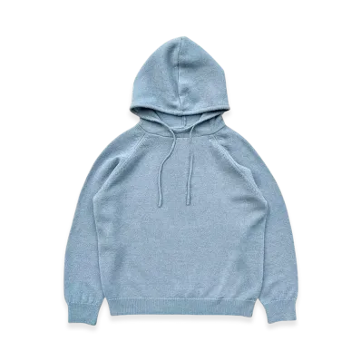 Creek Angler's Device Knit Hoodie "Light Blue"