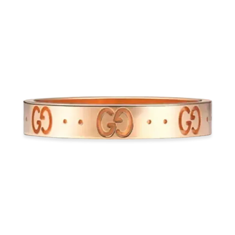 GUCCI Rose Gold Icon Ring "Pink"
