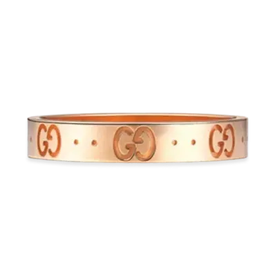 GUCCI Rose Gold Icon Ring "Pink"