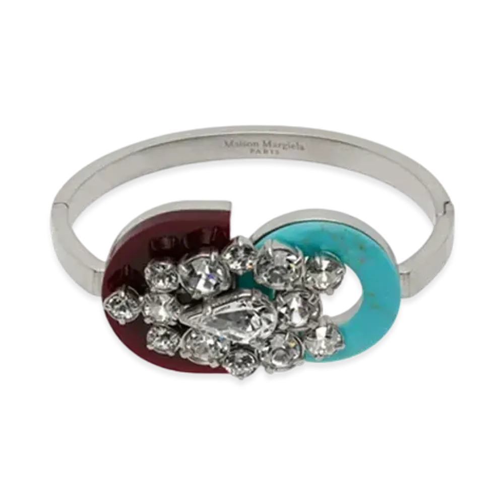 Maison Margiela Rhinestone Bracelet "Brushed Palladio"