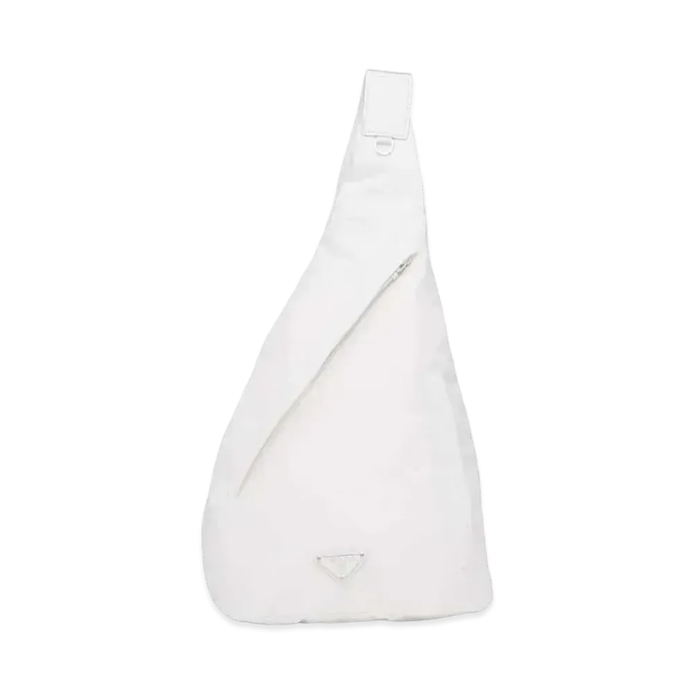 PRADA Re-Nylon And Leather Backpack "White"