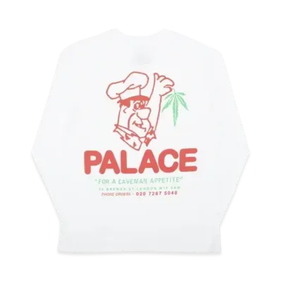PALACE Caveman Longsleeve "White"