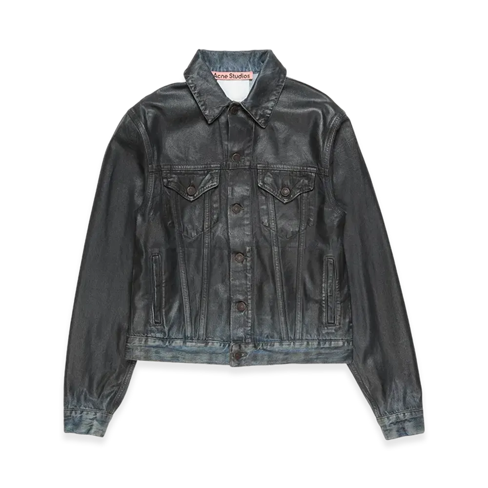 Acne Studios Coated Denim Jacket "Black"