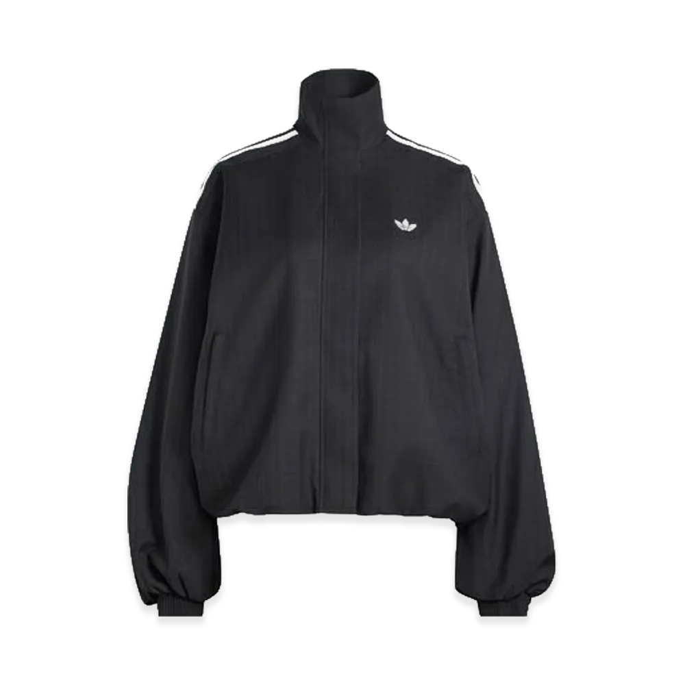 adidas Blousy Check Track Top "Black"