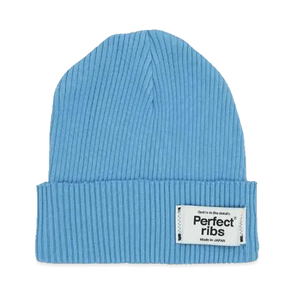 Perfect ribs Rib Beanie Cap "Sax"